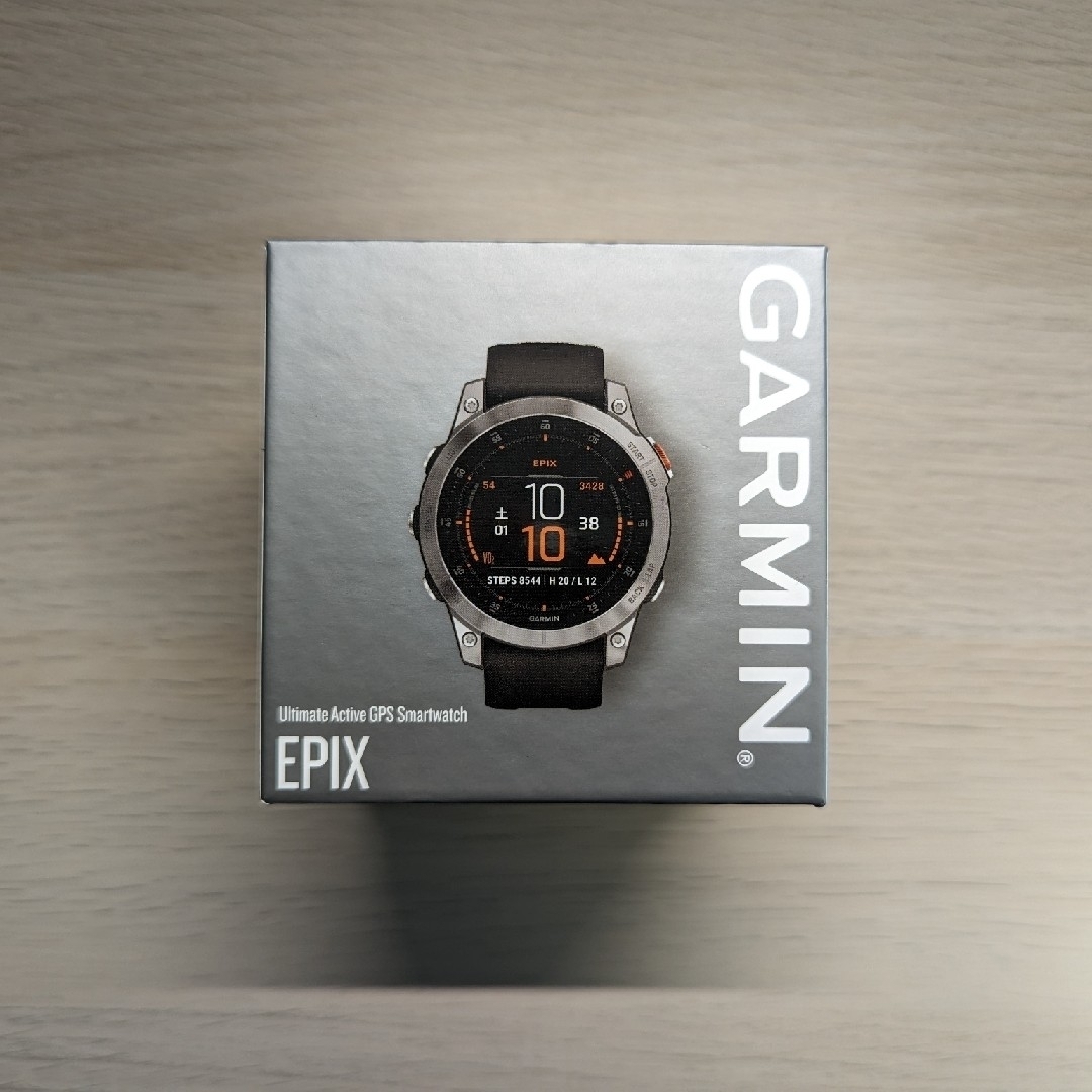 血中酸素濃度GARMIN　EPIX STEEL/Graphite　バンド未使用