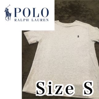 ポロラルフローレン(POLO RALPH LAUREN)のラルフローレン　レディース　tシャツ　S コットン　グレー　灰色(Tシャツ(半袖/袖なし))