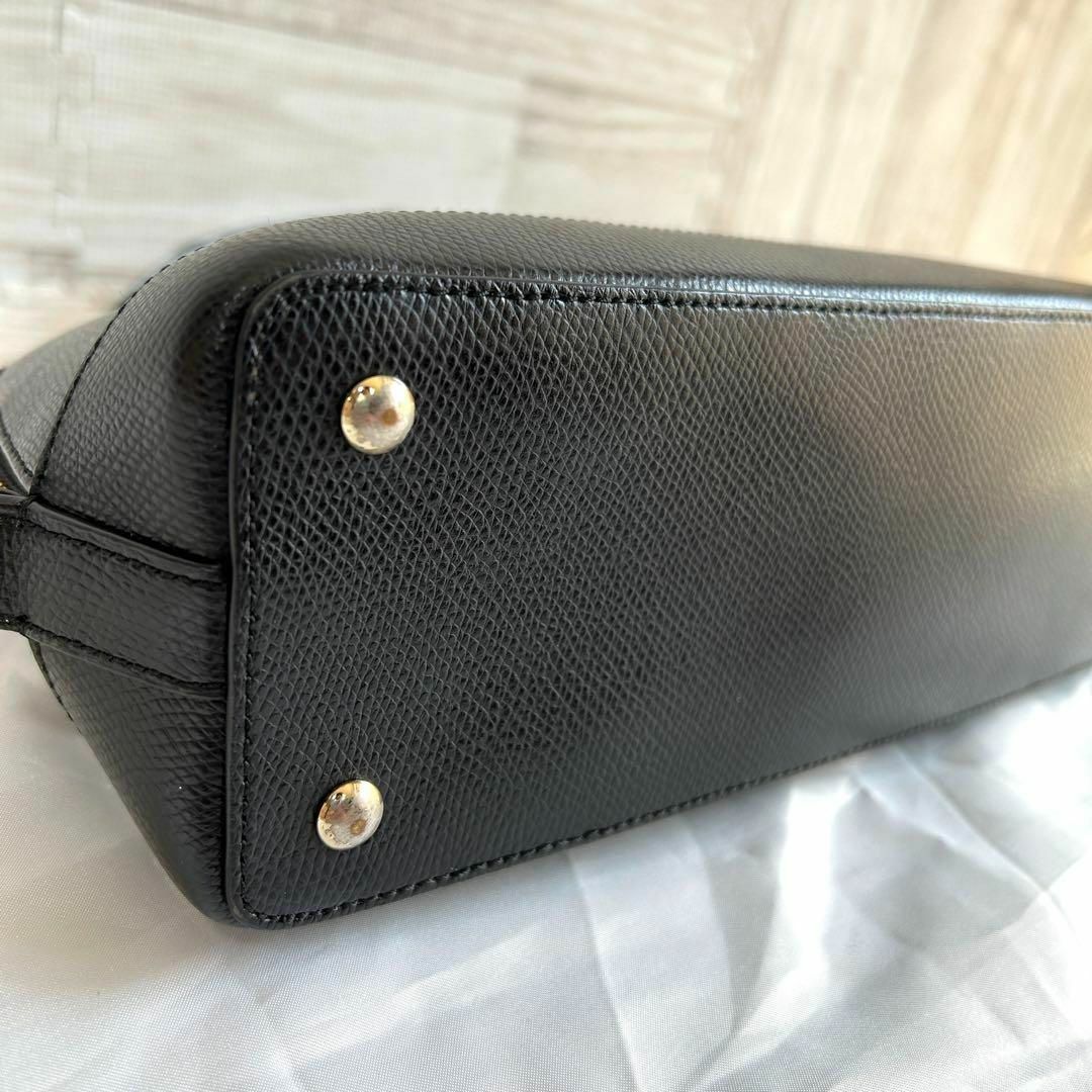 美品 COACH コーチ ✨ 2way バッグ シエラ ドーム型 レザー 黒 5