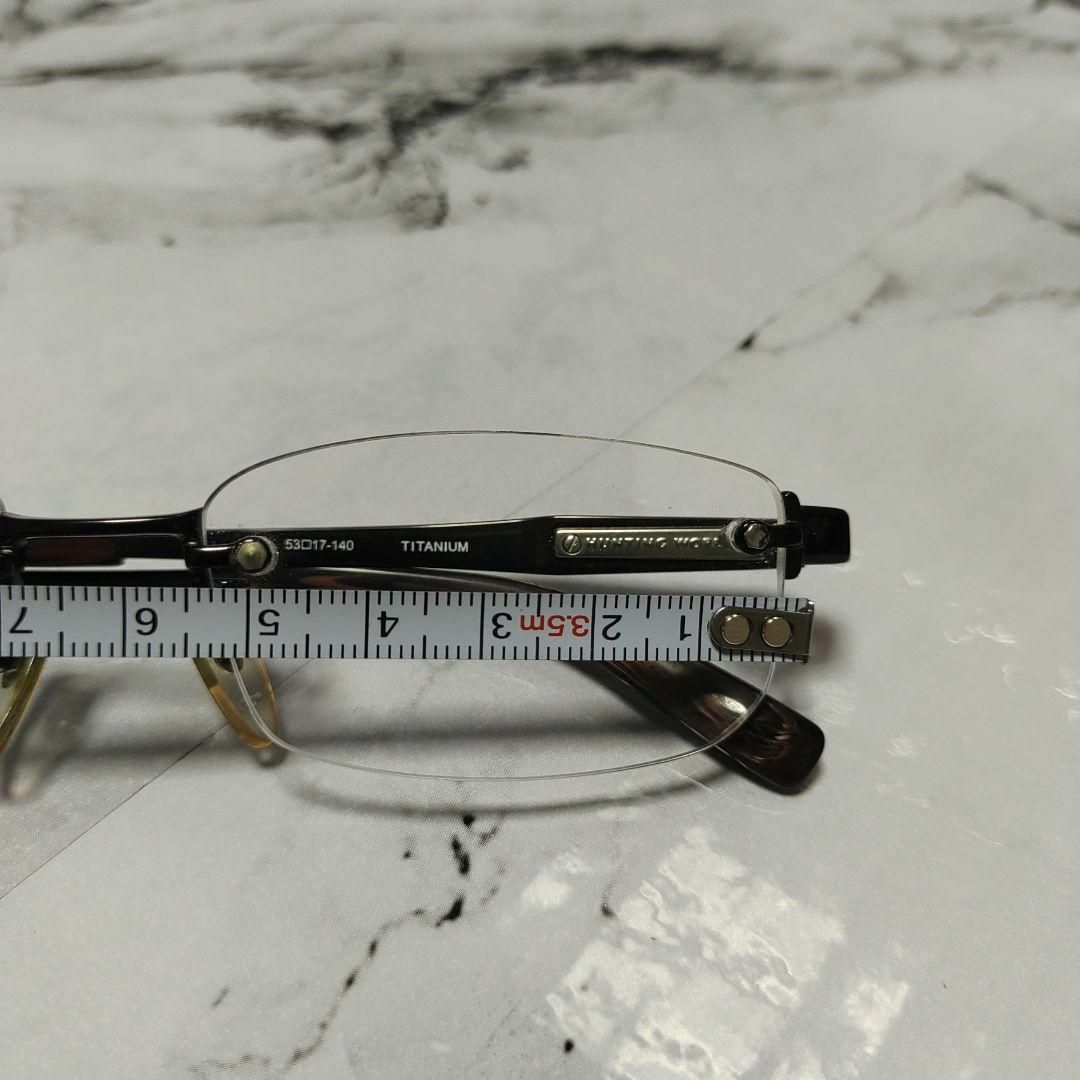 HUNTING WORLD - 855美品 ハンティングワールド 003 度入り弱 ウッド風