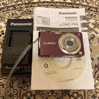 Panasonic - Panasonic コンパクトデジタルカメラ LUMIX FH DMC-FH5-の