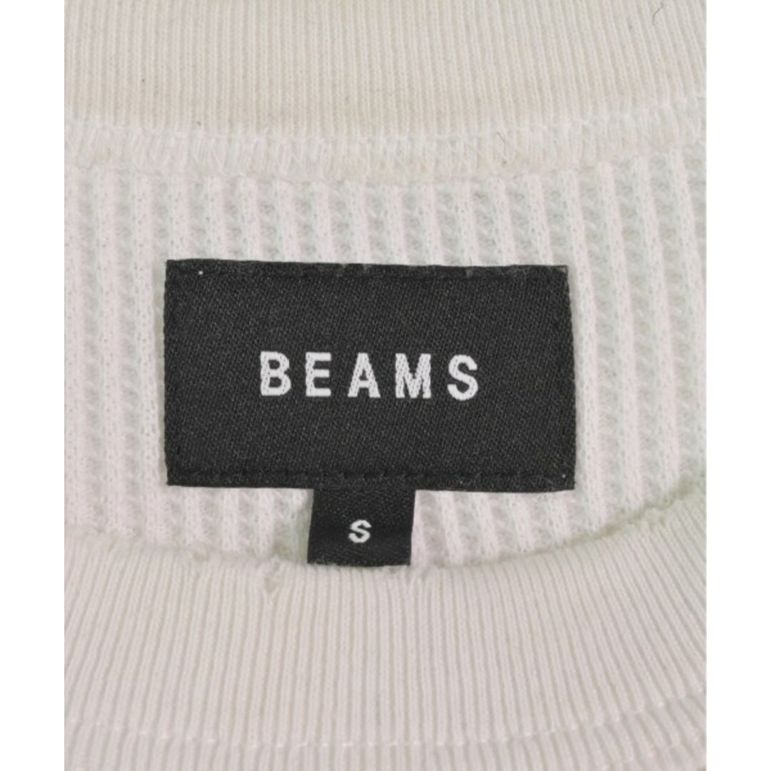 BEAMS(ビームス)のBEAMS ビームス Tシャツ・カットソー S 白 【古着】【中古】 メンズのトップス(Tシャツ/カットソー(半袖/袖なし))の商品写真