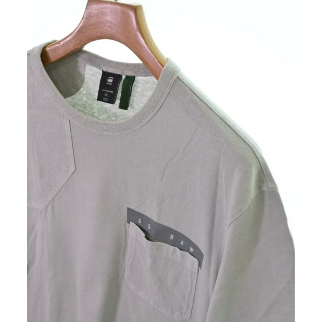 G-STAR RAW(ジースター)のG-STAR RAW ジースターロー Tシャツ・カットソー XL ライトグレー 【古着】【中古】 メンズのトップス(Tシャツ/カットソー(半袖/袖なし))の商品写真