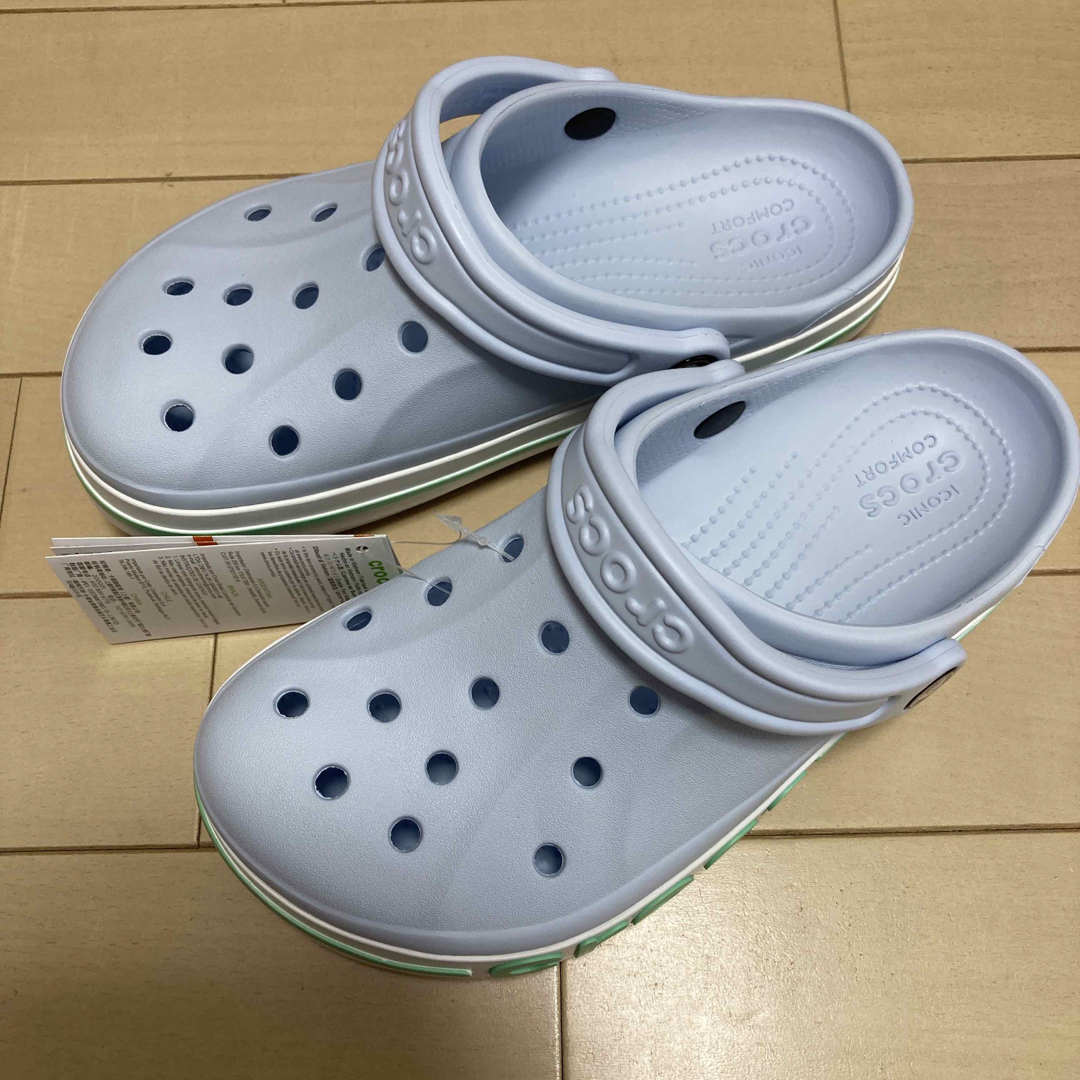 新品 24cm クロックス バヤバンド クロッグ ブルー