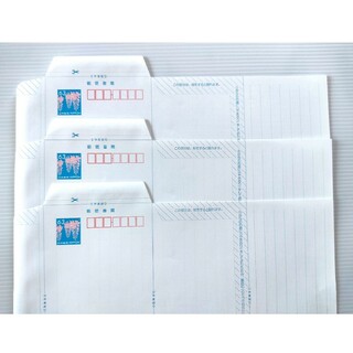 ミニレター 郵便書簡 3枚 ポイント クーポン使用 ＃3(使用済み切手/官製はがき)