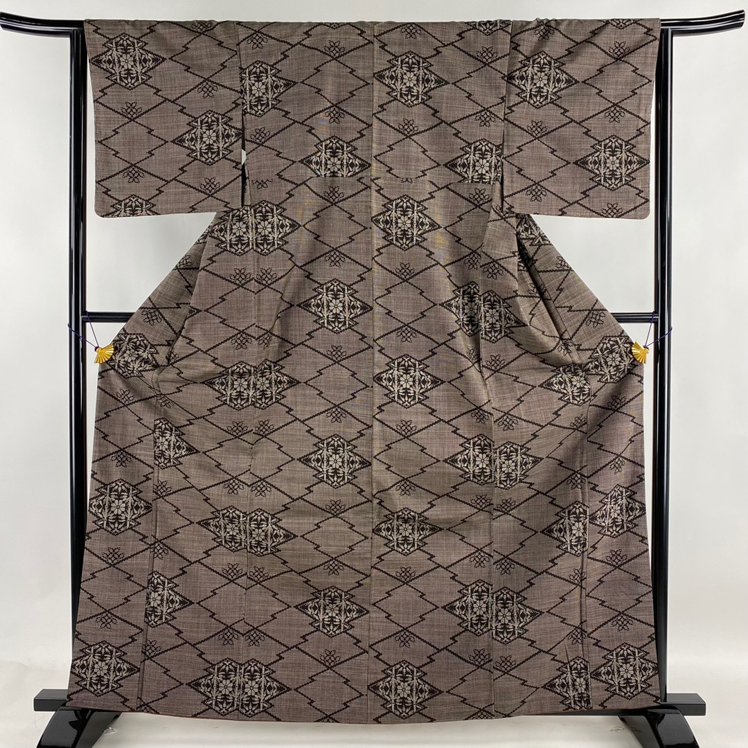 紬 身丈163cm 裄丈64.5cm 正絹 美品 秀品 - 着物 紬 身丈163.5cm 裄丈66cm 正絹 秀品