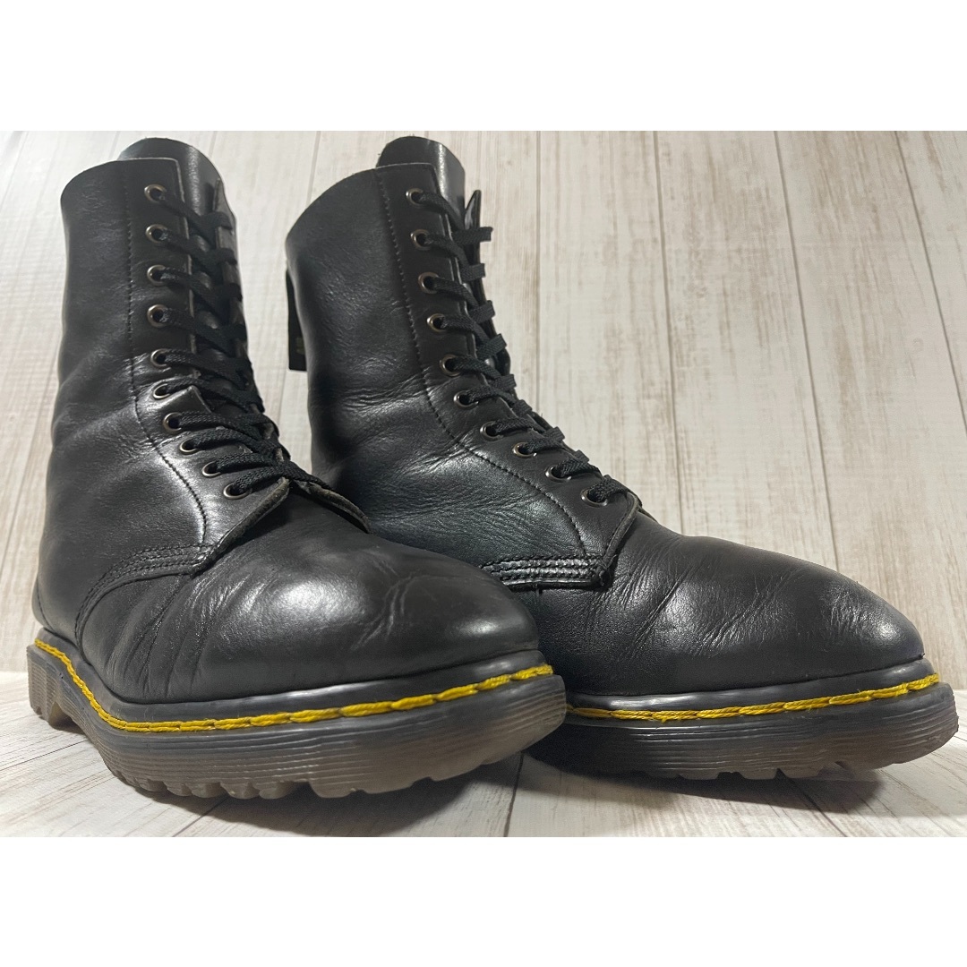 激レア DR. MARTENS イングランド スチールトゥ 10ホール　黒