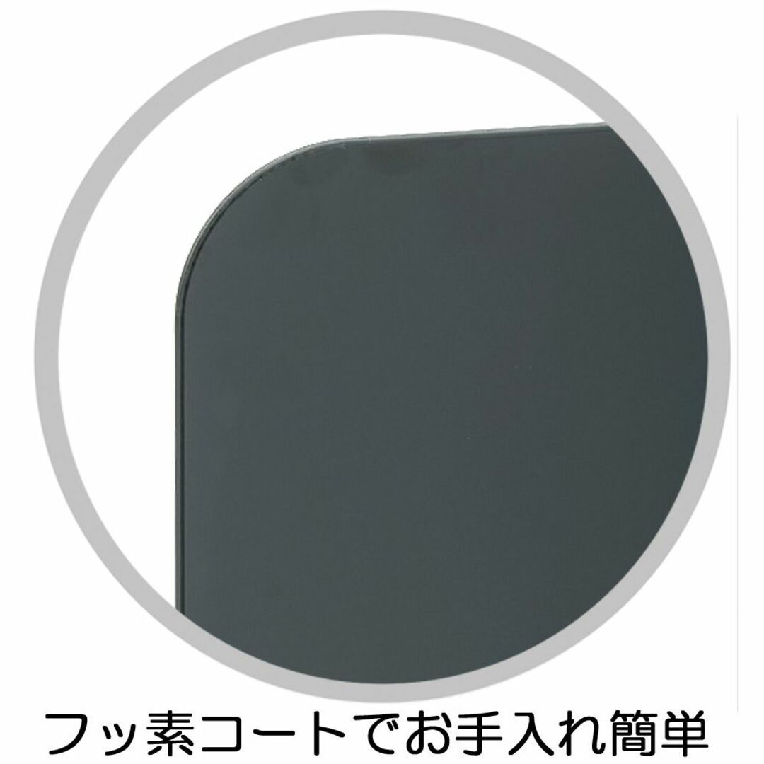 高木金属 汚れが目立ちにくい システムキッチンガード フッ素コート 日本製 3面