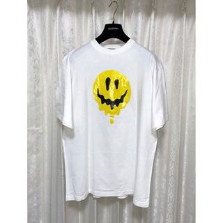 バレンシアガ BALENCIAGA リップスティック 583214 19AW ロゴ トップス 半袖Ｔシャツ コットン ホワイト