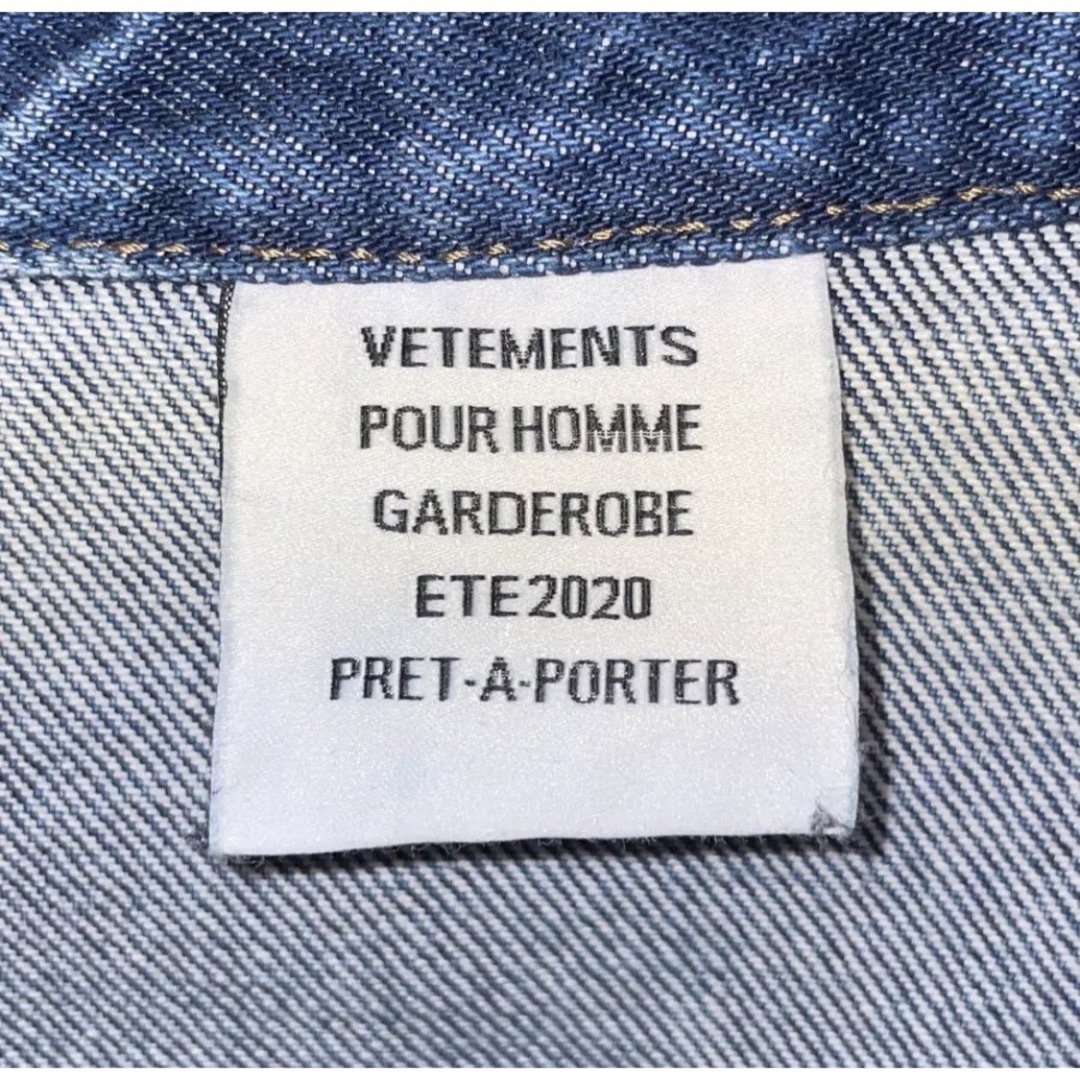 VETEMENTS 20SS ロゴ刺繍 デニムジャケット-