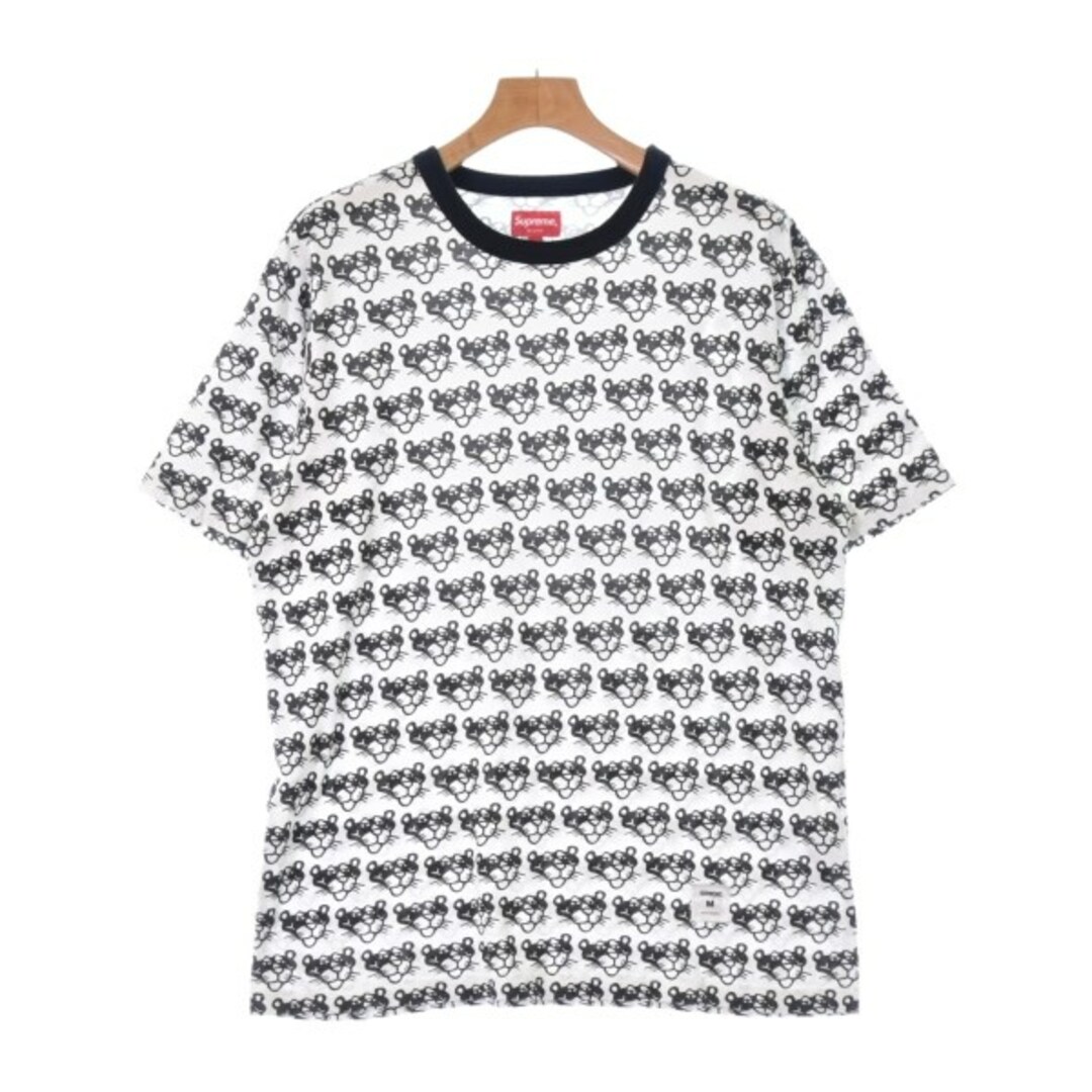 Supreme シュプリーム Tシャツ・カットソー M/M 黒x白(チェック)