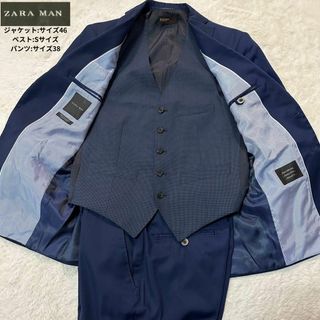 新品ZARAmanスタイリッシュキャメルスーツセットアップ上下ＸＳ