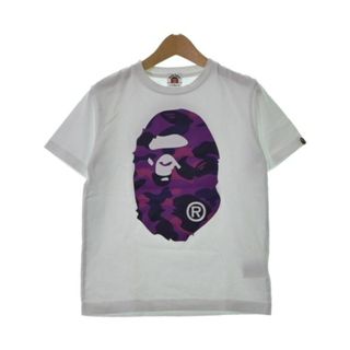 アベイシングエイプ(A BATHING APE)のA BATHING APE アベイシングエイプ Tシャツ・カットソー 140 白 【古着】【中古】(Tシャツ/カットソー)