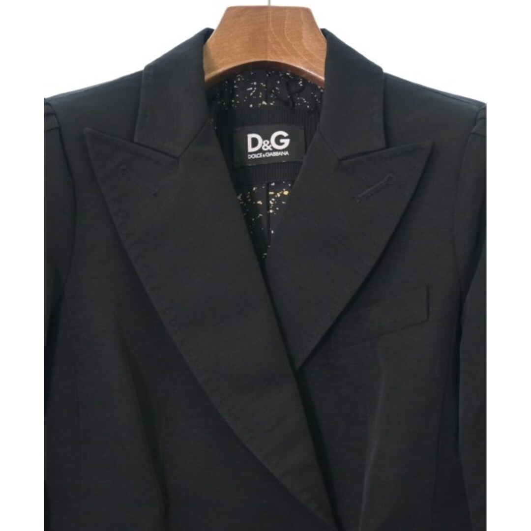 D&G ディー&ジー テーラードジャケット 36(S位) 黒 【古着】【中古】
