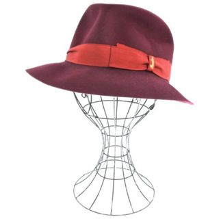 ボルサリーノ(Borsalino)のBorsalino ボルサリーノ ハット - エンジ系 【古着】【中古】(ハット)