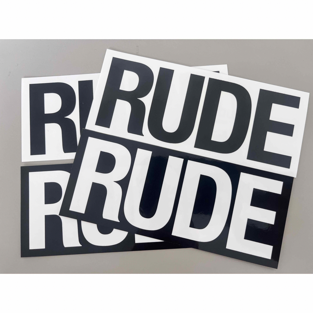 RUDE GALLERY(ルードギャラリー)の新品 RUDE GALLERY 非売品ノベルティステッカー 2色4枚セット メンズのメンズ その他(その他)の商品写真