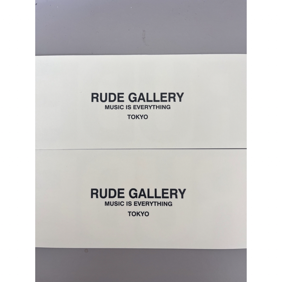 RUDE GALLERY(ルードギャラリー)の新品 RUDE GALLERY 非売品ノベルティステッカー 2色4枚セット メンズのメンズ その他(その他)の商品写真