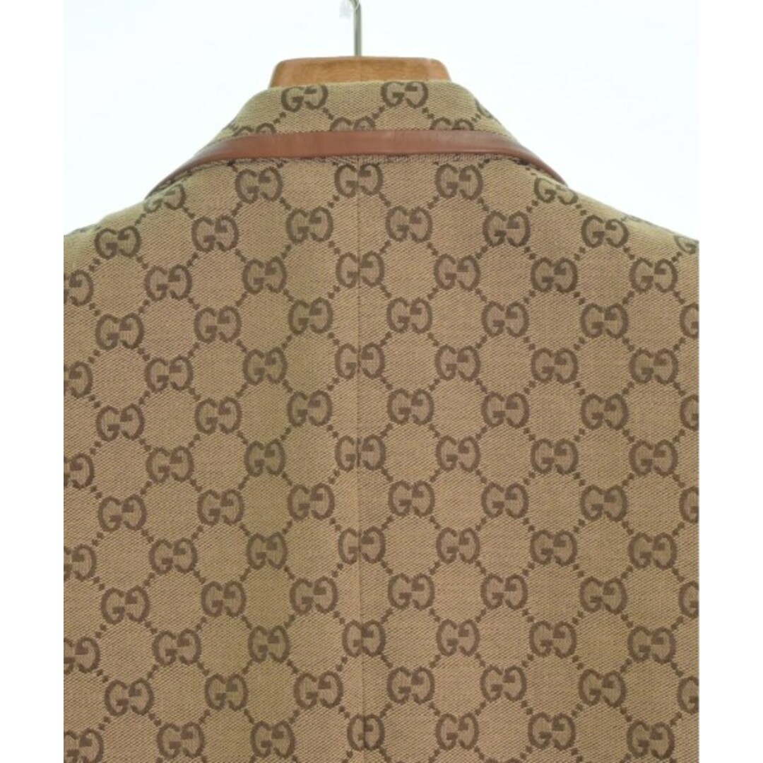 Gucci(グッチ)のGUCCI グッチ テーラードジャケット 46(M位) 茶系(総柄) 【古着】【中古】 メンズのジャケット/アウター(テーラードジャケット)の商品写真