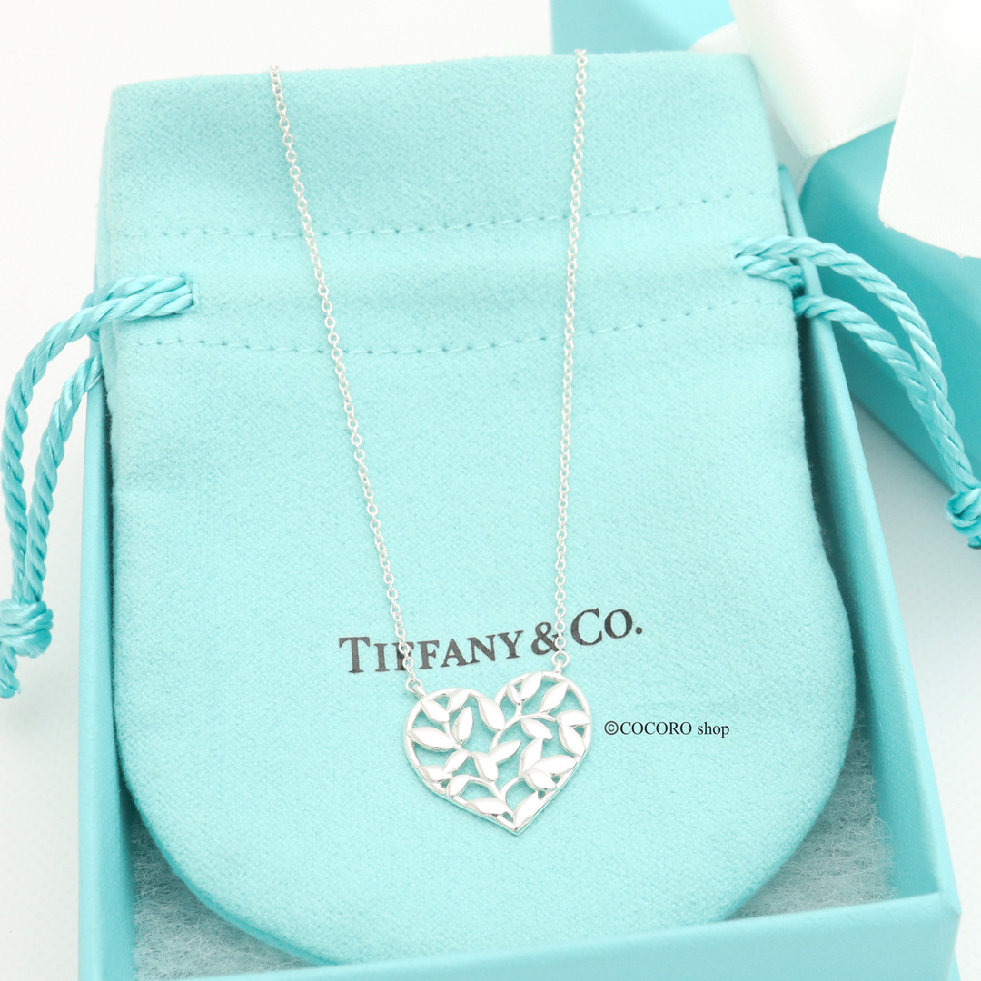 【極美品】TIFFANY&Co. オリーブ リーフ ハート ネックレス 1