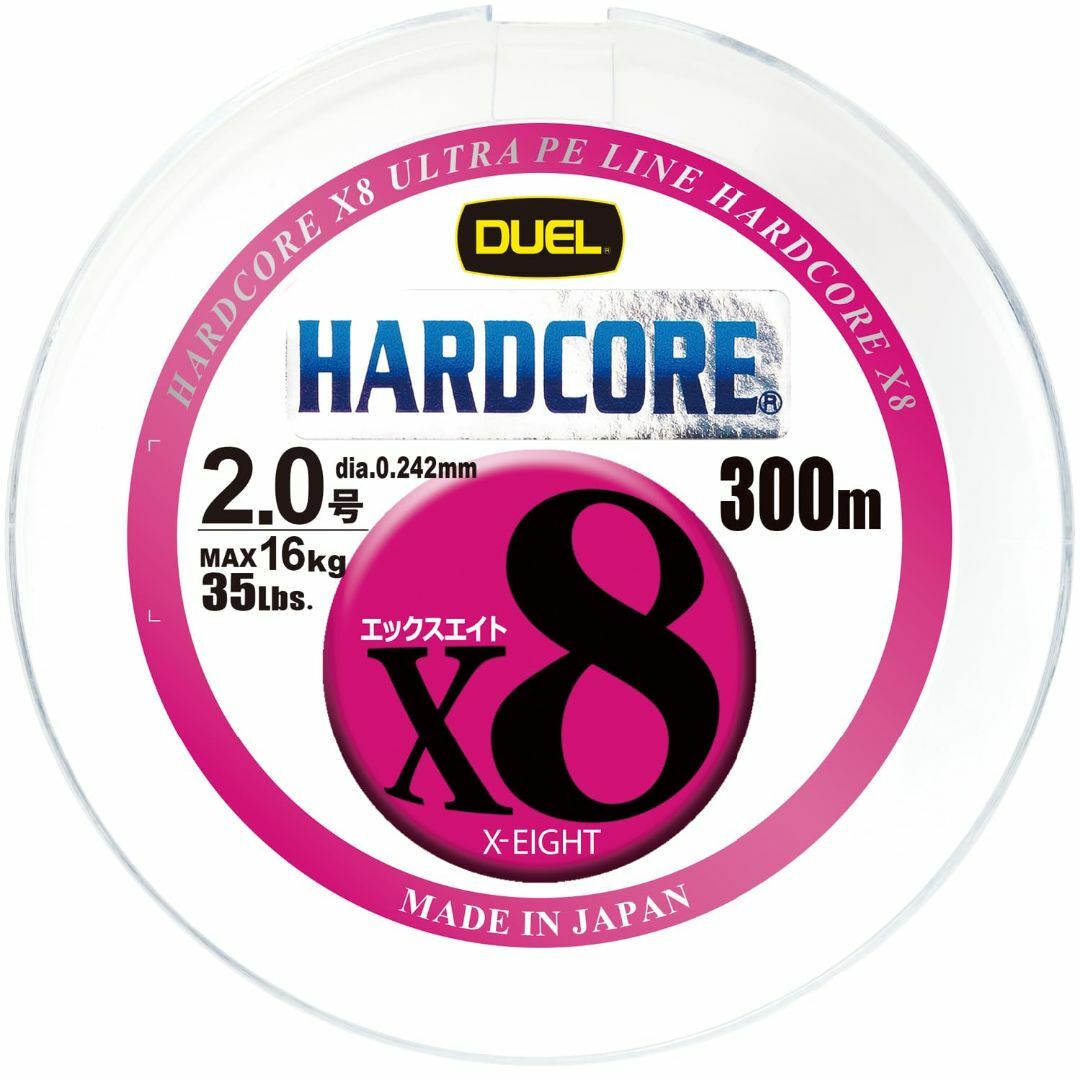 DUEL (デュエル) PEライン 釣り糸 HARDCORE X8 【 ライン