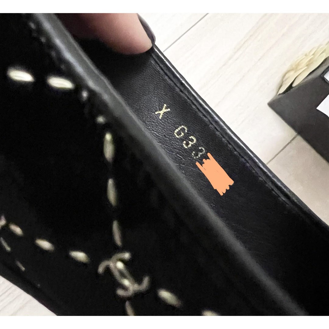 美品 CHANELシャネル モカシンローファー CCステッチ 稀少品 38.5