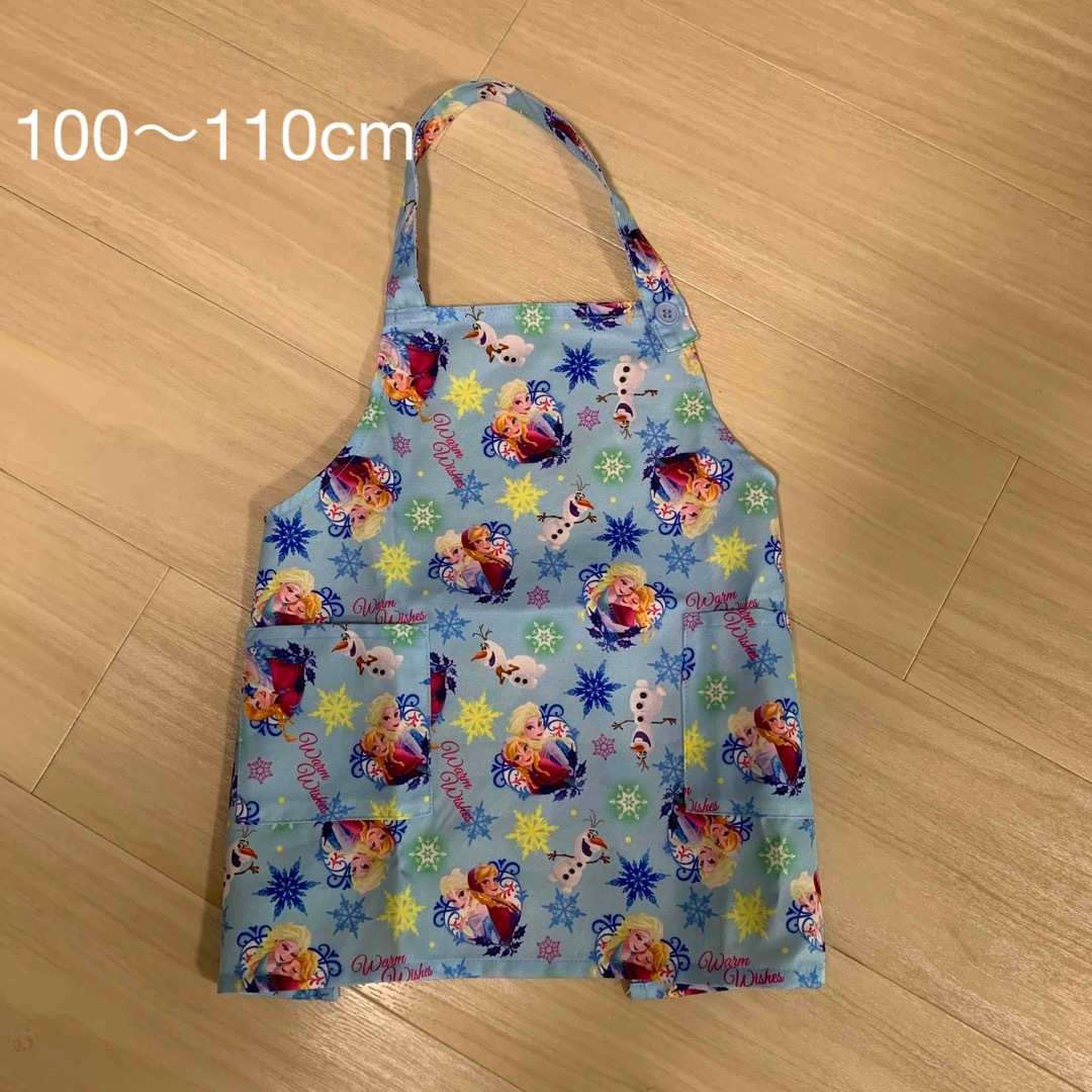 キッズエプロン　100〜110cm キッズ/ベビー/マタニティのキッズ服女の子用(90cm~)(その他)の商品写真