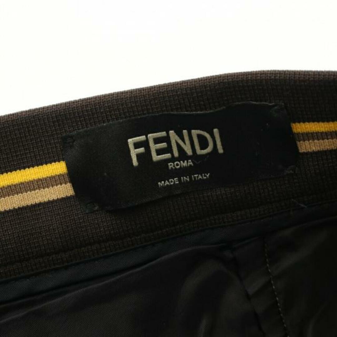 FENDI(フェンディ)の スラックス トラウザーズ グレーブラウン ダークブラウン イエロー メンズのパンツ(スラックス)の商品写真