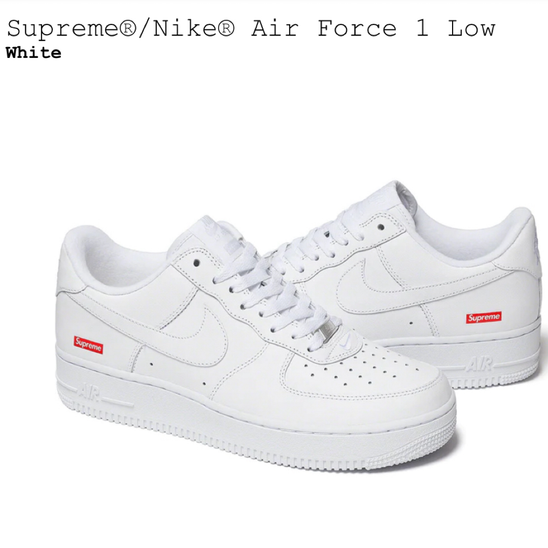 Supreme®/Nike® Air Force 1 Low 27.5 新品