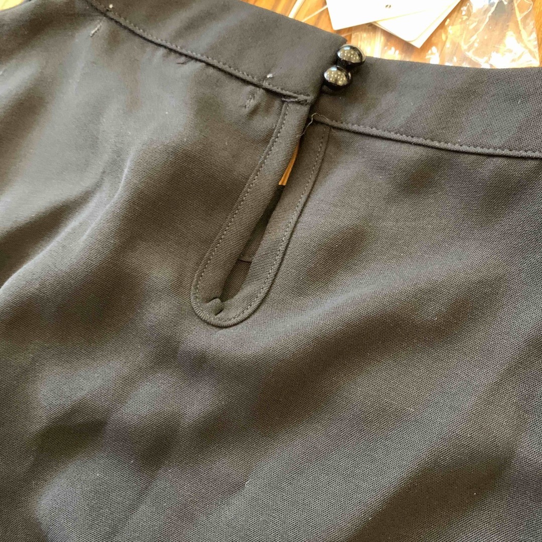ワンピース　黒　ブラック　長袖　丸首 レディースのワンピース(ロングワンピース/マキシワンピース)の商品写真