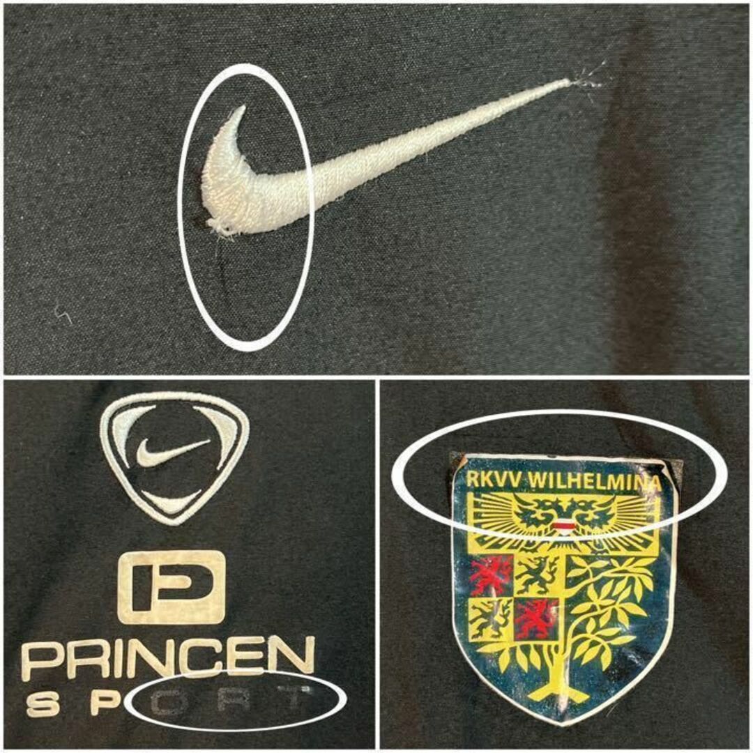 【オーバーサイズ】NIKE ベンチコート　ロングコート　刺繍　XL ブラック