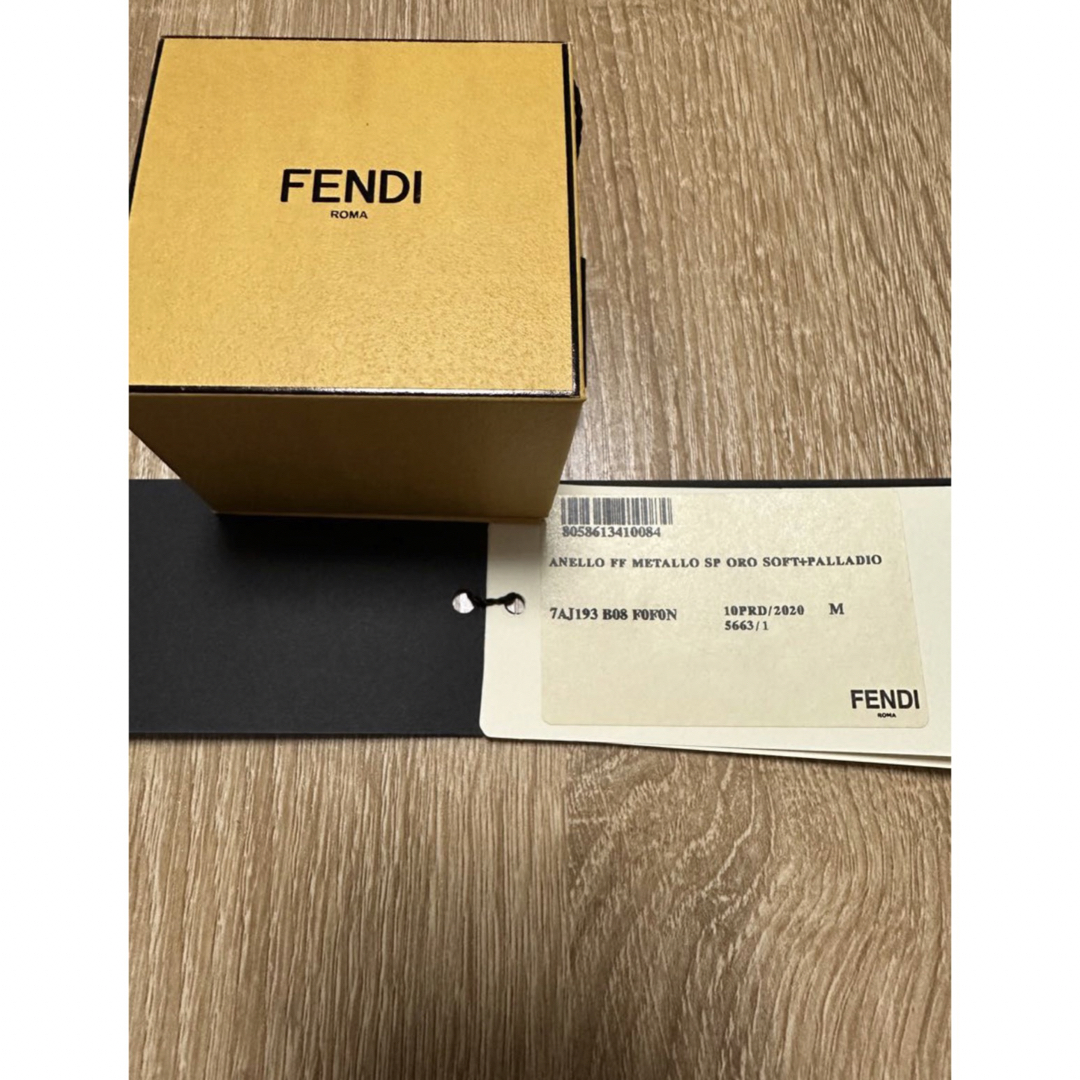 FENDI(フェンディ)のFENDI ゴールド×シルバー リング メンズのアクセサリー(リング(指輪))の商品写真