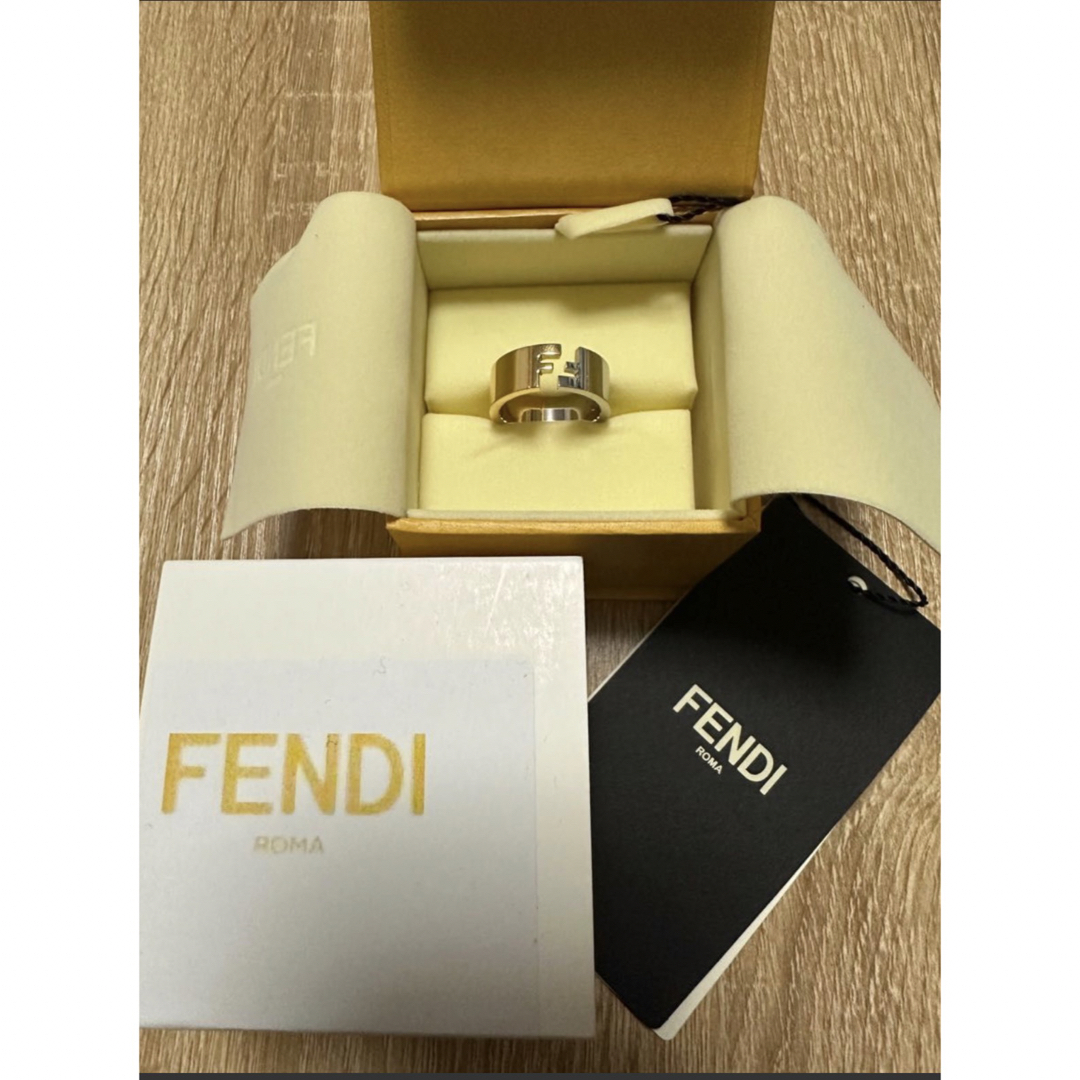 FENDI(フェンディ)のFENDI ゴールド×シルバー リング メンズのアクセサリー(リング(指輪))の商品写真