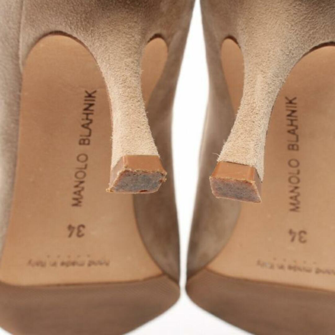 MANOLO BLAHNIK(マノロブラニク)のMAYSALEPUMP パンプス スエード ベージュ レディースの靴/シューズ(ハイヒール/パンプス)の商品写真