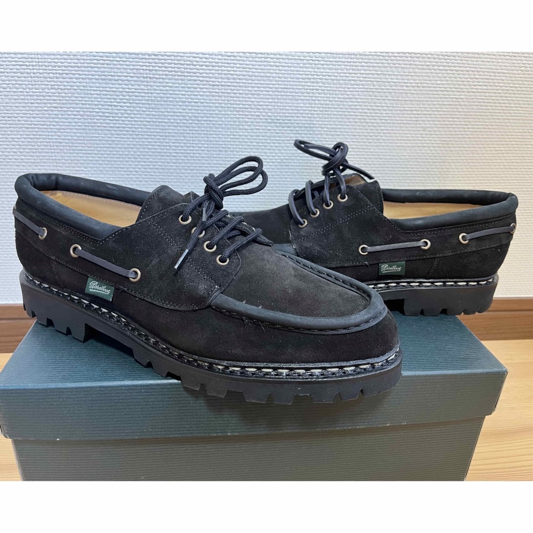 Paraboot - 新品 Paraboot Chimey Noir 黒 スエード パラブーツ シメイ