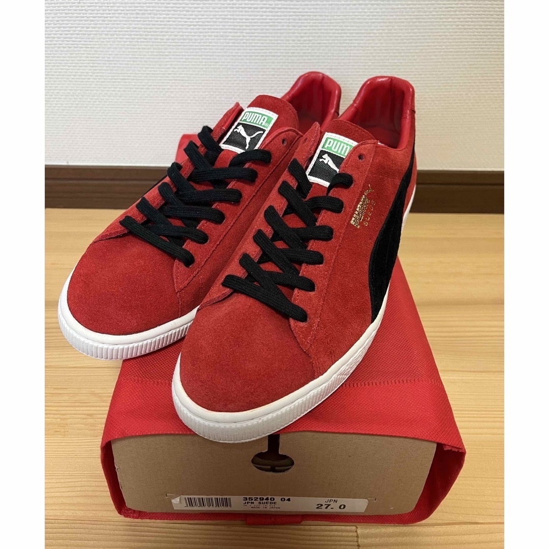 新品 レア PUMA SUEDE 日本製 匠 スエード CLYDE 赤 黒 | フリマアプリ ラクマ