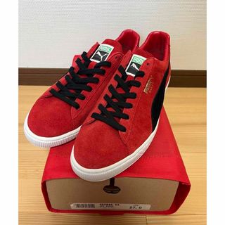 プーマ(PUMA)の新品 レア PUMA SUEDE 日本製 匠 スエード CLYDE 赤 黒(スニーカー)