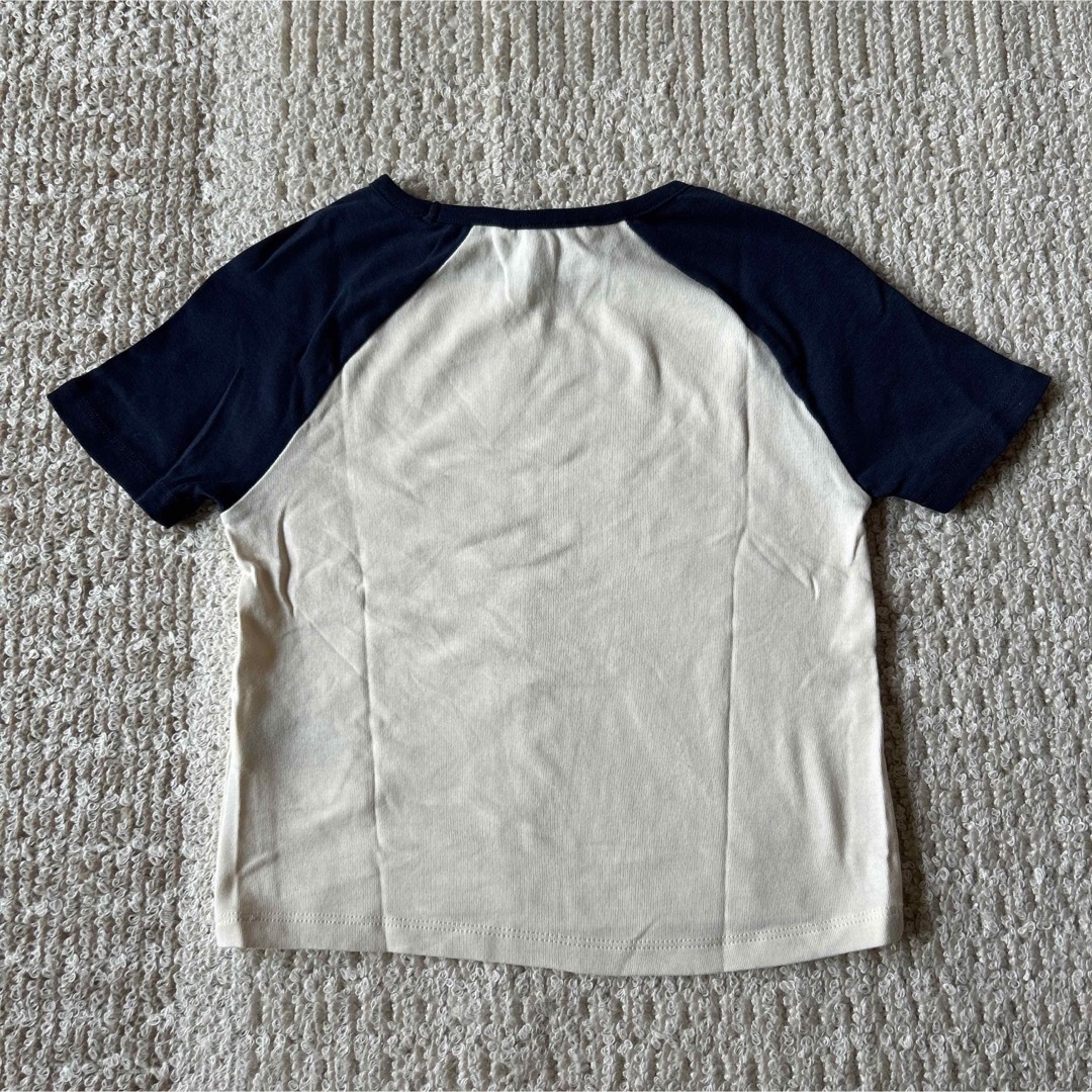 H&M(エイチアンドエム)のh&m h&m kids コットンジャージクロップドトップス キッズ/ベビー/マタニティのキッズ服女の子用(90cm~)(Tシャツ/カットソー)の商品写真