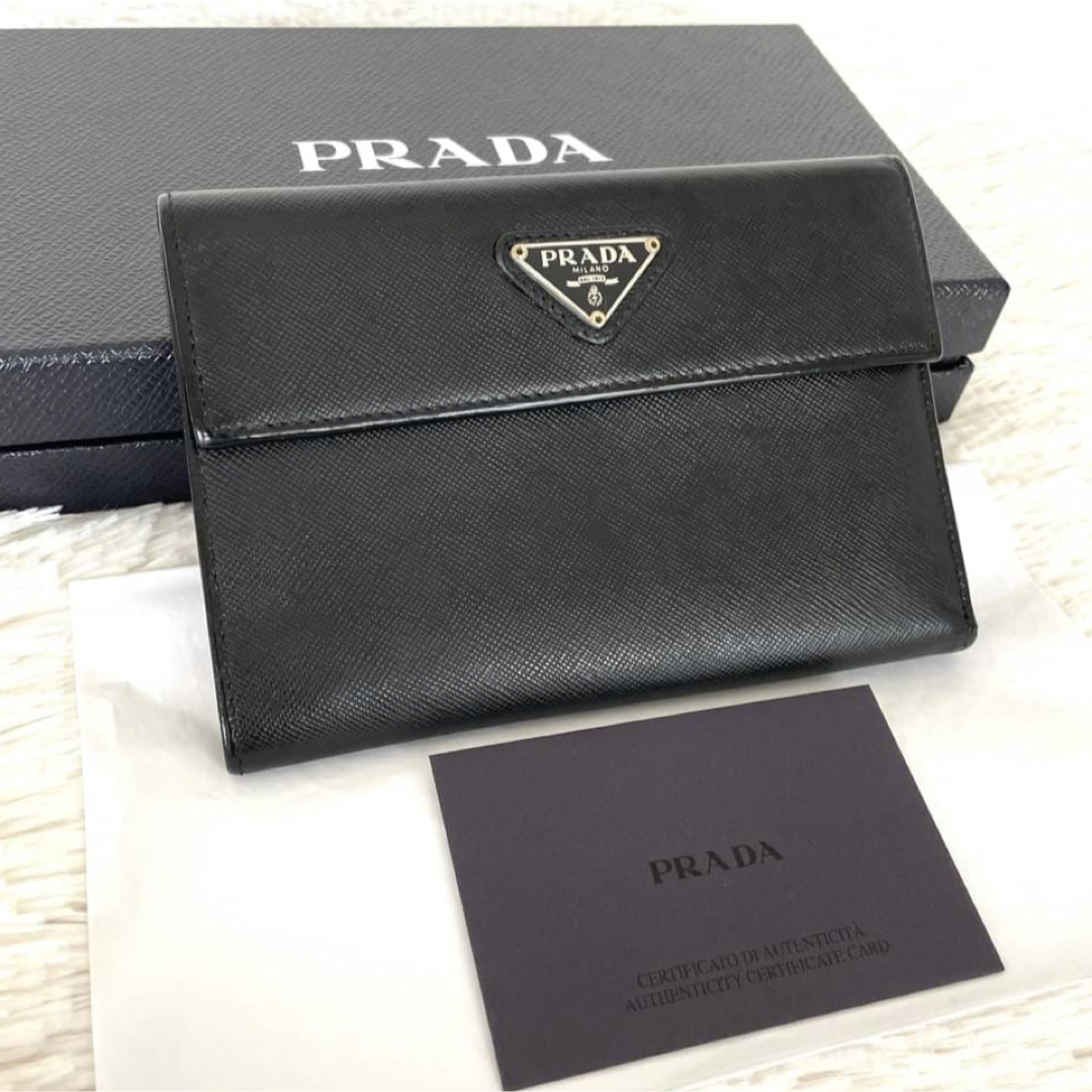 ❤️ 美品  PRADA サフィアーノ 折り財布 正規品 鑑定済み ❤️