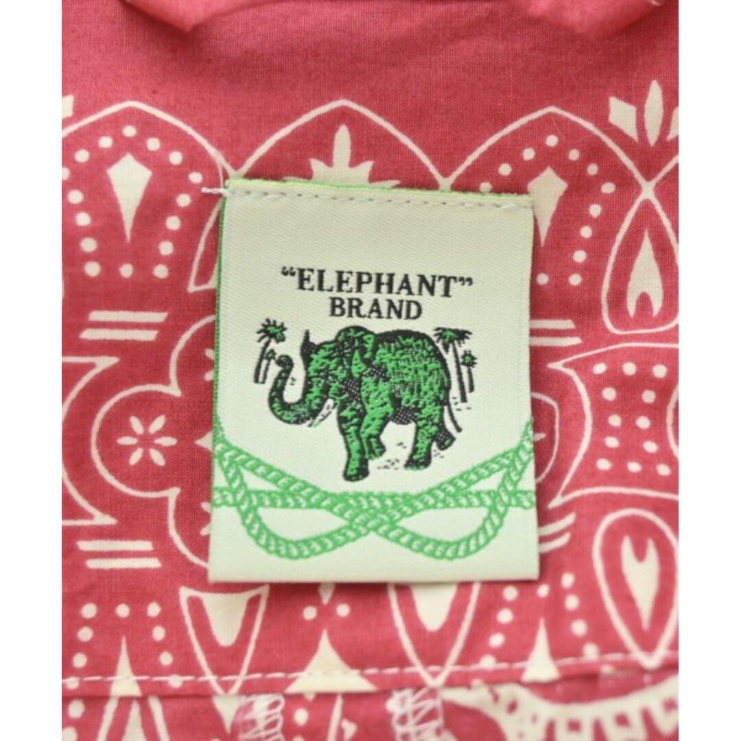ELEPHANT BRAND カジュアルシャツ L 赤x白(ペイズリー) 【古着】-