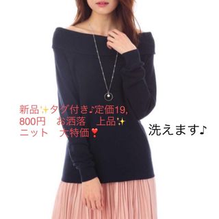 ナチュラルビューティー(NATURAL BEAUTY)の新品✨タグ付き♪定価19,800円　お洒落　上品✨ニット　大特価❣️(ニット/セーター)