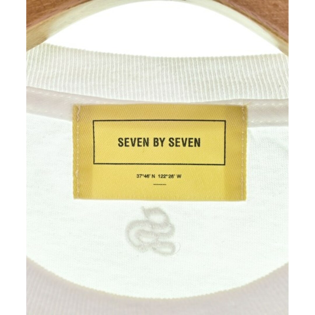 SEVEN BY SEVEN セブンバイセブン Tシャツ・カットソー L 白なし開閉