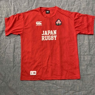 カンタベリー(CANTERBURY)のラグビー　Tシャツ　カンタベリー　赤　サイズXL(Tシャツ/カットソー(半袖/袖なし))