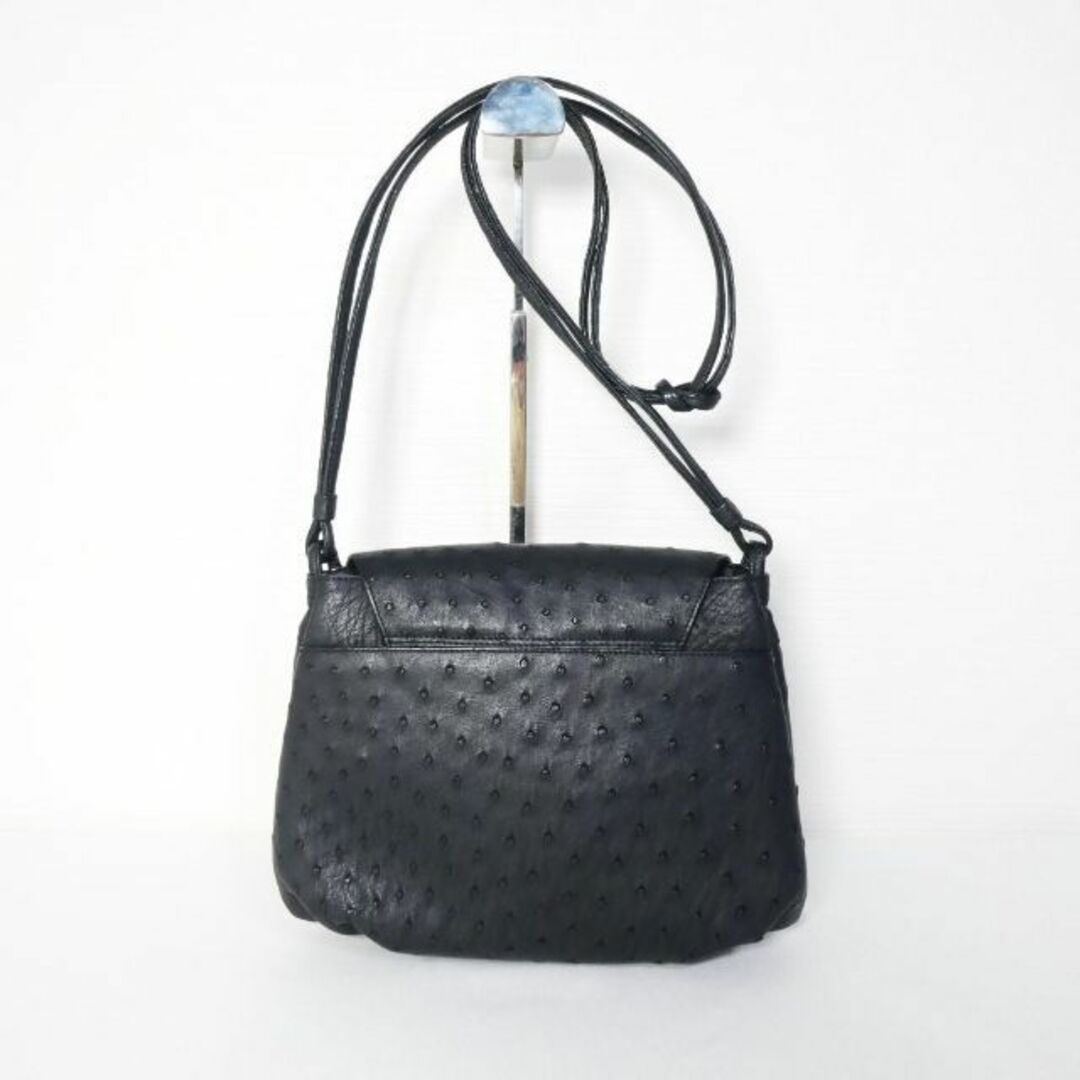 ほぼ美品 Loro Bolsetta オーストリッチ レザー ショルダーバッグ