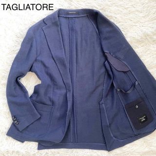 TAGLIATORE - 【美品】TAGLIATORE 44 ジャケット ネイビー ブラウン