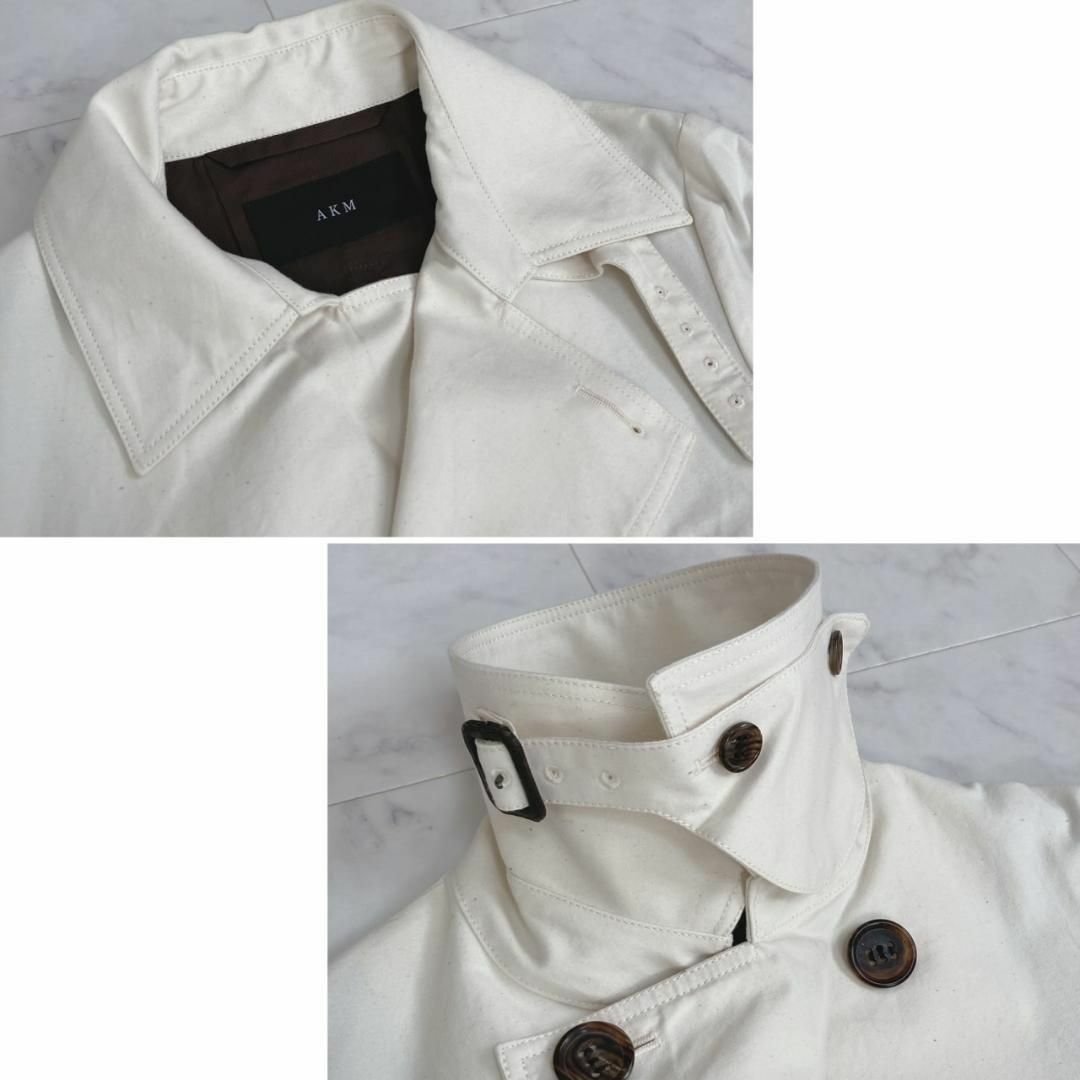 AKM(エイケイエム)のAKM 【C046】 washed satin trench coat メンズのジャケット/アウター(トレンチコート)の商品写真