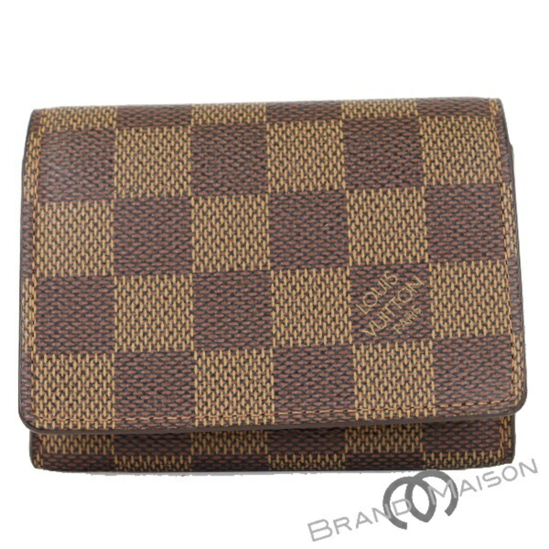 LOUIS VUITTON(ルイヴィトン)のABランク ルイ・ヴィトン アンヴェロップ・カルトドゥヴィジット 名刺入れ カードケース N62920 ダミエ LOUIS VUITTON ブラウン 【中古】 レディースのファッション小物(名刺入れ/定期入れ)の商品写真