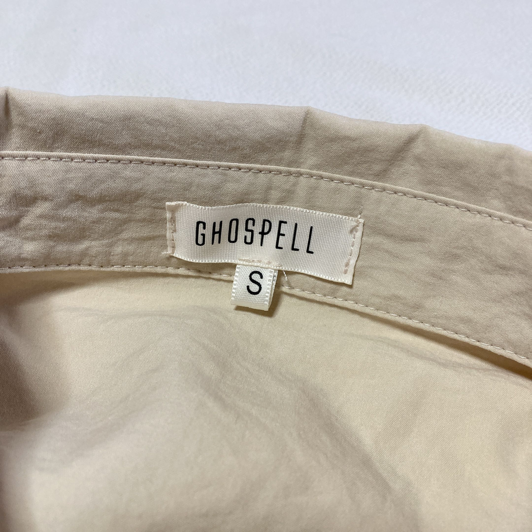 GHOSPELL(ゴスペル)の9201 GHOSPELL ゴスペル　ハーフパイプシャツドレス  ベージュ　S レディースのワンピース(ひざ丈ワンピース)の商品写真