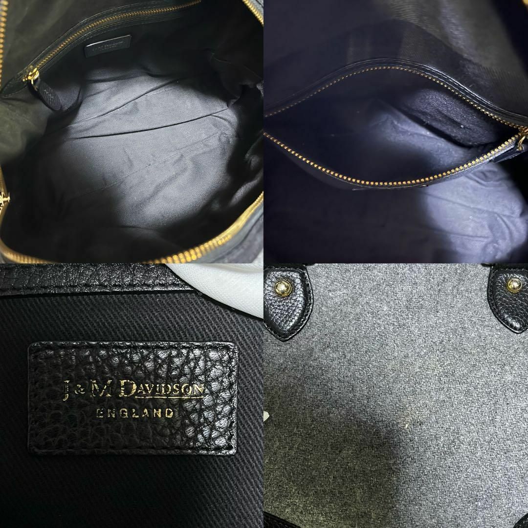 J&M DAVIDSON(ジェイアンドエムデヴィッドソン)の【美品✨】ジェイ&エムデヴィッドソン ミニヴィヴィ ミニボストンバッグ ブラック レディースのバッグ(ショルダーバッグ)の商品写真