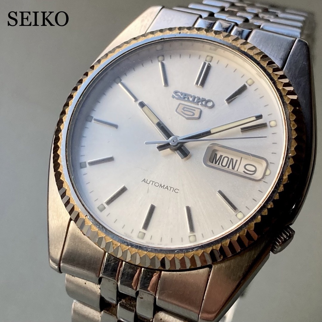 【GINGER掲載商品】 ファイブ 5 SEIKO 【動作品】セイコー 腕時計 男性 自動巻き 1996年 腕時計(アナログ)