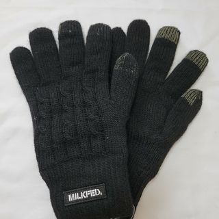 ミルクフェド(MILKFED.)の【美品・未使用】MILKFED. 手袋 🧤ブラック(手袋)